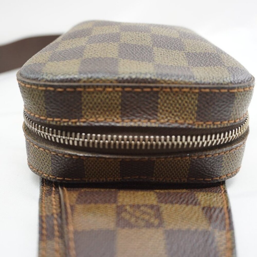 Authentic Louis Vuitton Geronimos Bum Bag Sling Bag Damier Ebene Crossbody Waist - Picture 10 of 16